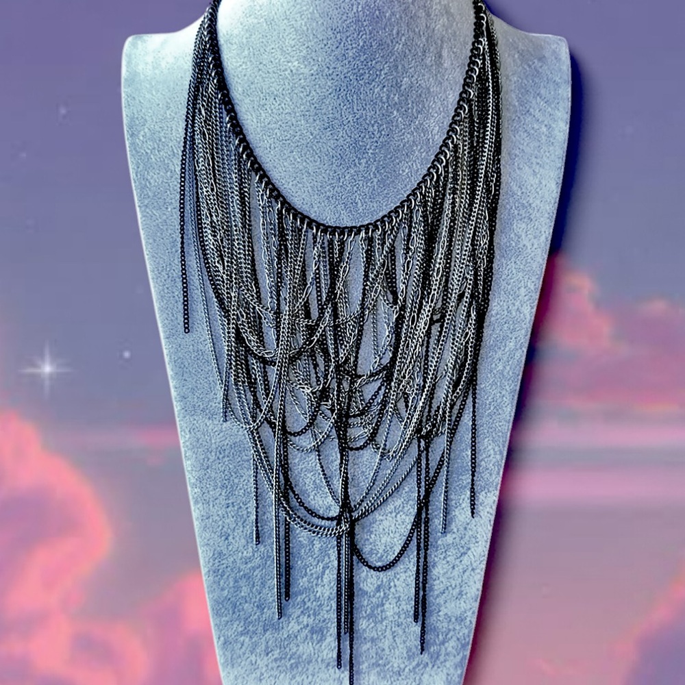 Urban Outfitters • Cascading Layered Dainty Chain Necklace